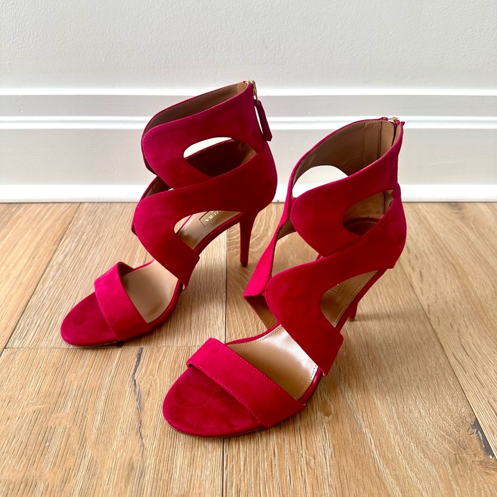 Aquazzura Heeled Suede Sandals